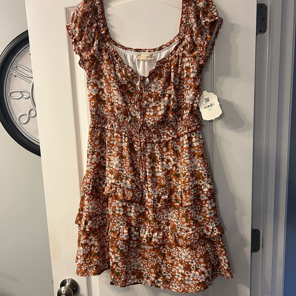 NWT Altar’d State ruffle dress size L